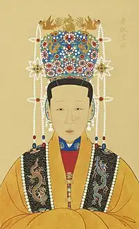崇禎帝生母刘氏常服像