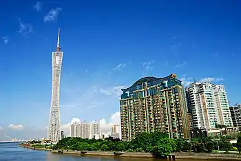 位于海珠区的广州塔