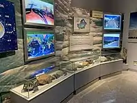 新疆地质矿产博物馆展示的岩石矿产