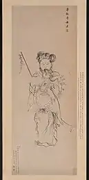 準提佛母法像圖 軸 - 陳洪綬 (1620年; 明)
