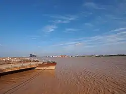2012年拍摄的黄河河口实景