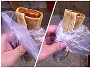臭豆腐冷面卷，在据称是创始者的移动摊位购得