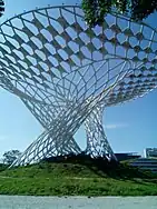 沙崙智慧綠能科學城內的太陽能塔