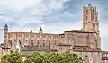 阿爾比 Ste Cécile 大教堂的北景