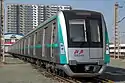 停放在北京环行铁道的 08 040 车组（2018年3月）