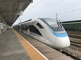 路線：萧甬铁路钱清站車輛：CRH6F-A擔當绍兴城际线