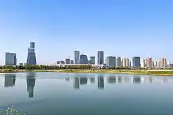 苏州高铁新城的天际线