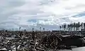 獨魯萬亦慘遭夷平，遍地頹垣敗瓦。