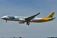 Cebu Pacific plane in flight