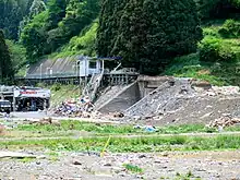 地震後车站废墟(2011年5月)