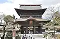 樓門及拜殿倒塌前的阿蘇神社