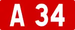 A34高速公路标志