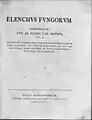 Elenchus fungorum, 1783