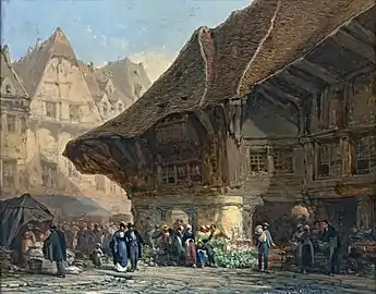 Léonard Saurfelt,Le Marché (1877).
