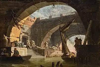 Henry d'Arles,Magasin de blé au bord du Tibre.