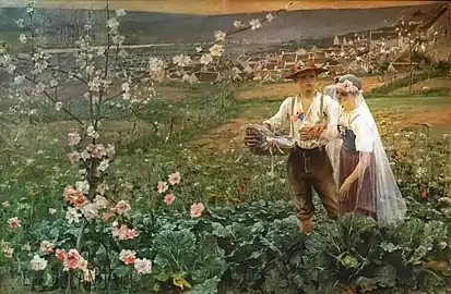 Jean-Eugène Buland,Mariage innocent (1884).