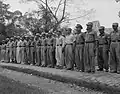 峇眼亞比的保安队，攝於1948年。保安隊常被指責在印尼獨立革命中持親荷立場