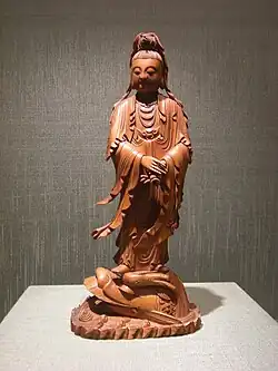 黄杨木雕观音（民国）