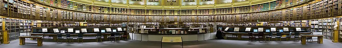 阅览室,原属于大英图书馆,但图书馆阅览室已经搬到了图书馆大楼,现在为博物馆的阅览室。