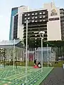 從勤美CMP BLOCK拍攝勤美綠園道與世華國際大樓
