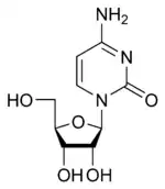 structure chimique de la cytidine
