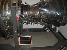 CFM56-3发动机内部,图示高压压气机
