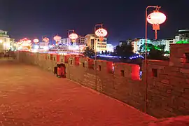 惠吉门与五通门之间城墙上