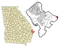 Tybee Island泰比島的位置