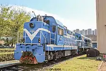 上海梅山钢铁购买的GK1型内燃机车