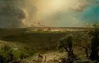 《從橄欖山觀耶路撒冷》（Jerusalem from the Mount of Olives），1870年，納爾遜-阿特金斯藝術博物館