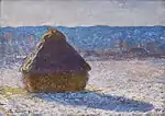 Meule, Effet de Neige, le Matin，1891，波士頓美術館.