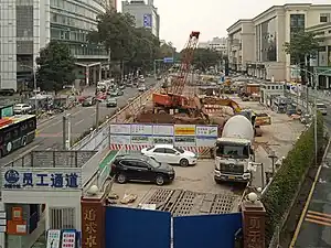 建设中的车站（2023年2月）