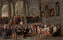 科內利斯·德·瓦爾（英语：）的《探訪病人》（Visitare gli infermi），99 × 125cm，約作於1640－1644年，1948年始藏，藏於白宮。