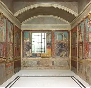希尼斯特别墅的「臥室」（Cubiculum）現藏於大都會博物館
