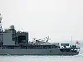 SH-60J停放在海霧(DD-158)的飛行甲板上