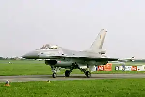 F-16 of the Belgian Air Component's Solo Display Team