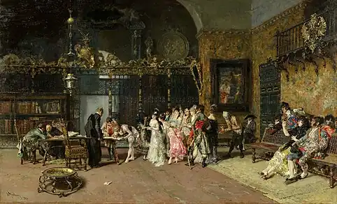 西班牙式婚礼（La vicaría），1870年，收藏于加泰罗尼亚国家艺术博物馆
