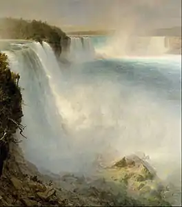 《尼加拉大瀑布，來自美國的一側》（Niagara Falls, from the American Side），1867年