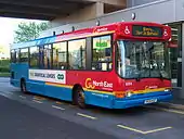 一輛隸屬Go North East的Salvador Caetano Compass車身飛鏢SLF（2009年5月）