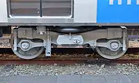 位于HB-E212型车辆内侧的DT75B动力转向架