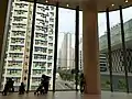 二樓中庭，「古典風格」燈柱因翻新工程而被移走