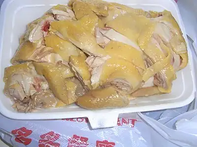 香港多多餐廳燒腊飯店的白切鸡