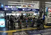 JR、東京單軌電車聯絡閘口（2019年6月）