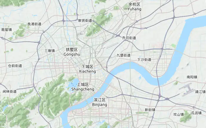大韩民国临时政府杭州旧址纪念馆在杭州市的位置