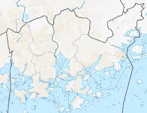 芬蘭國家劇院在Helsinki (mainland)的位置
