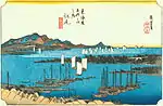 歌川廣重《東海道五十三次・江尻》