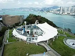 香港海防博物館帳蓬天幕遭到嚴重破壞