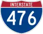 Interstate 476 route marker
