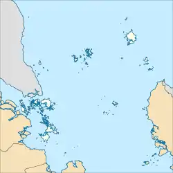 林加島在廖内群岛省的位置