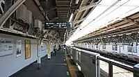1號月台（山手線）（2021年4月）